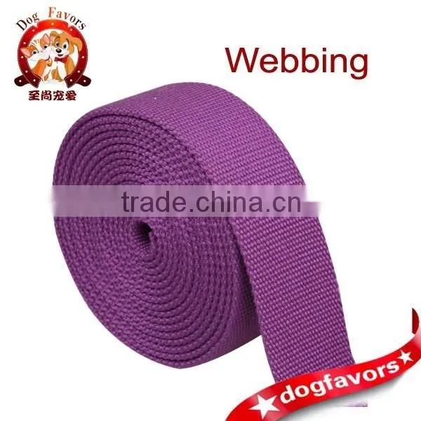 Eco-Friendly Polyester Cotton Webbing, Pure Coulor in Purple photo-4