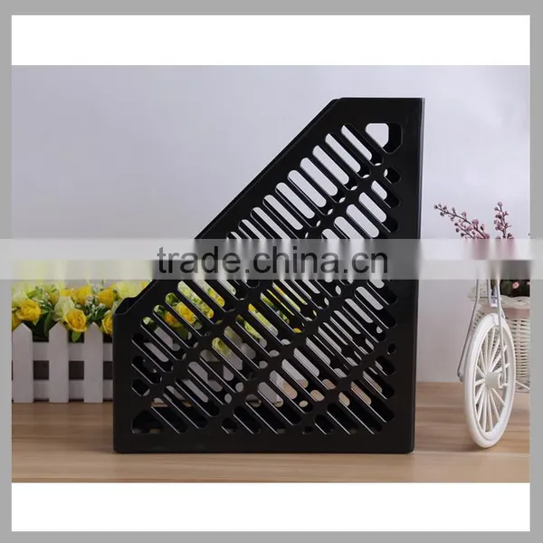 Office Plastic File Box Basket Cubbyhole File Holder Document Paper Magazines Rack photo-2