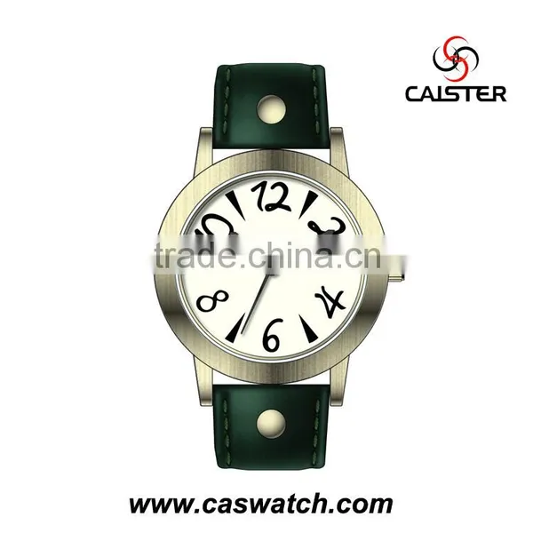 Own Branded Men Watch Leather Strap Men Quartz Watch Fashion Wrist Men Watch