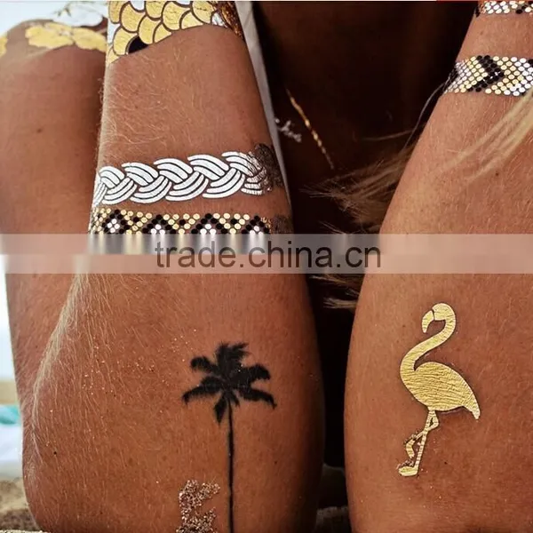 Metallic Tattoos, Flash Tattoos Gold Tattoos Silver Tattoos Temporary Tattoos Jewelry Tattoos