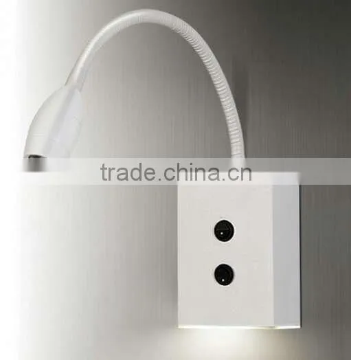Hotel Wall Lamp Flexible Goose Neck Led Wall Mounted Light