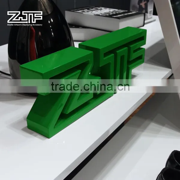ZJF Light White Paint Table Top Product Display Shoe Wood Rack photo-4