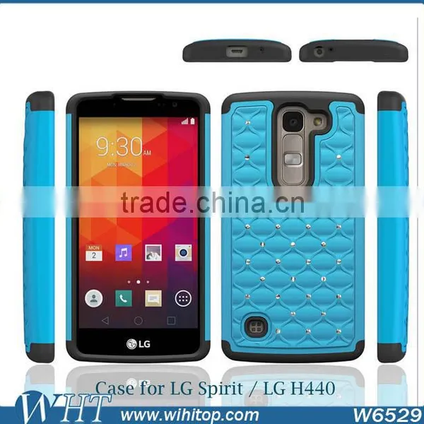 Combo Silicone Case for LG Spirit, Starry Back Cover for LG H440 photo-2