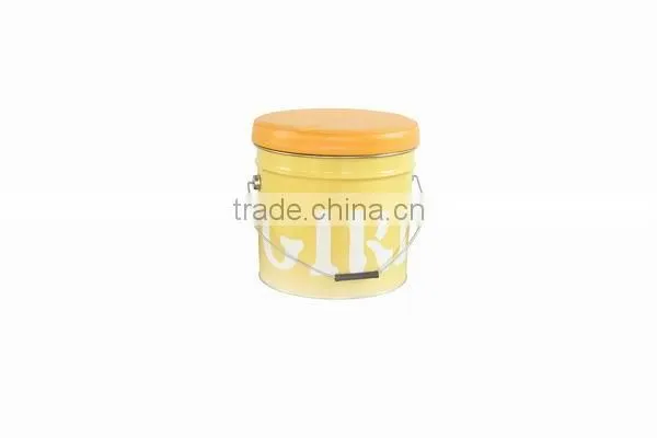 Custom Made Round Colorful Metal Bucket Stool for Storage photo-4