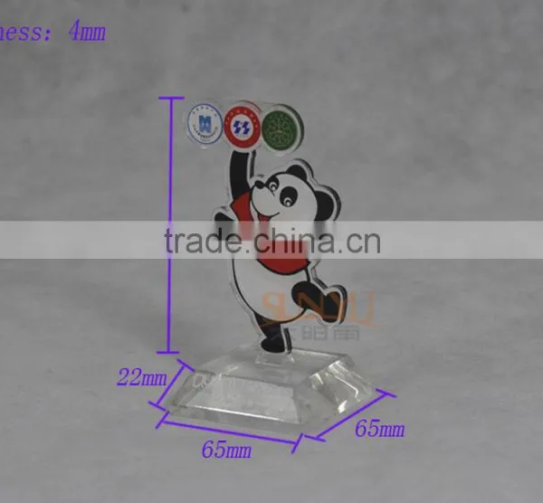 Custom Printing Laser Cutting Panda Shaped Acrylic Trophy photo-4