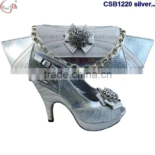CSB1220 Chowleedee Fasion Latest Fashion Woman Italy Style High Heel Sandal Shoes With Matching Bag photo-6