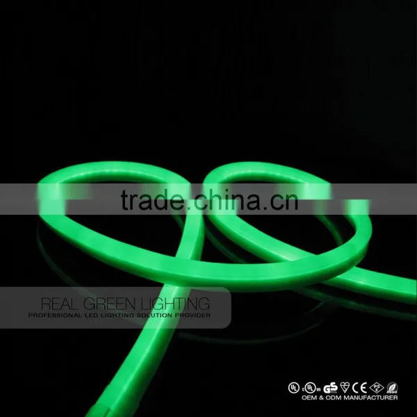 High Lumen Brightness LED Neon Rope Light Flexible Ultra Green LED Neon Flex Rope Light Green photo-3