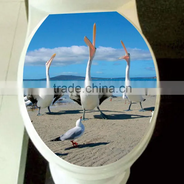 Custom Decoration Toilet Seat Paper Sticker photo-4