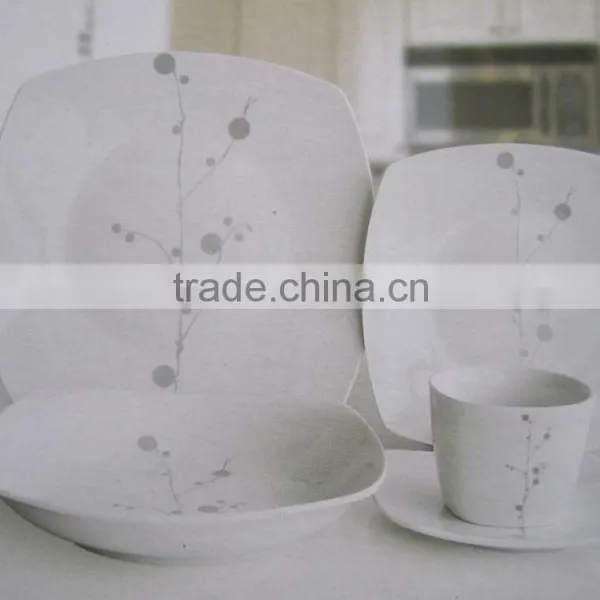 20pcs Square Dinner Set / Square Porcelain Ceramic Dinner Set photo-5