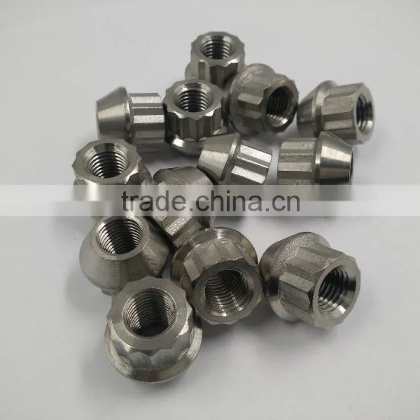 GR5 12 Point Socket Titanium Lug Nuts in Stock photo-3