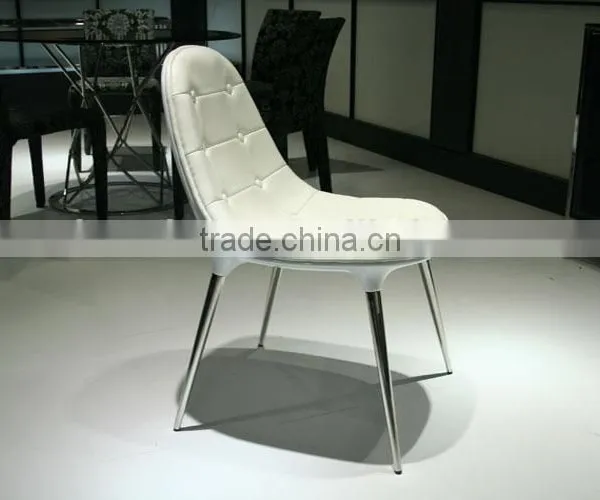 Diane Glass Fiber Reinforced Plastic Armrest Chair Hotel Dining Chair Leather Buckle Dining Chair photo-6