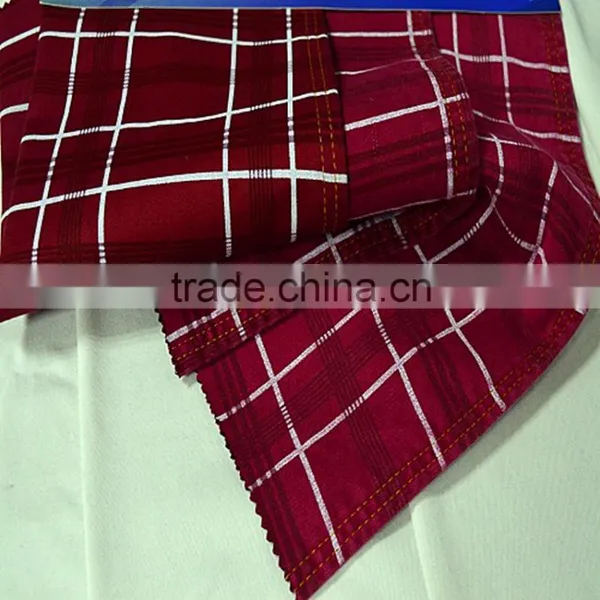 Denim Fabric Check Print Weight 8.26OZ photo-2