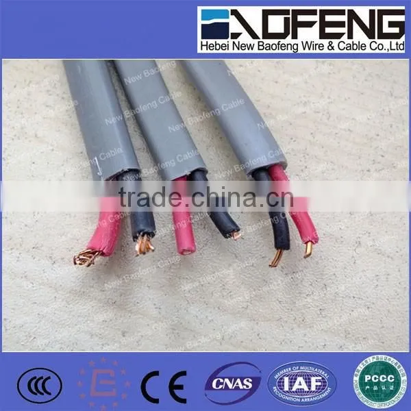 Flat Twin and Earth 2.5mm2 PVC Wire Twin and Earth 1.5mm2 PVC Wire 2 Cores Cable With Earth Wire photo-5