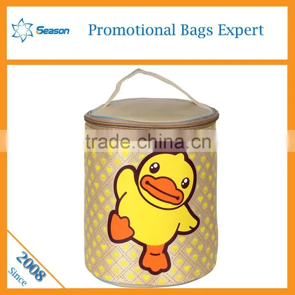 Round Cooler Bag Customized Cooler Bag Lunch Bag Insulated photo-2