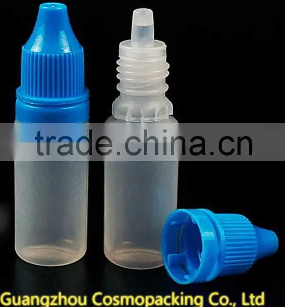 10ml PE Plastic Ejuice Bottles,e-cig Dropper Bottle With Tamper Evident Cap photo-2
