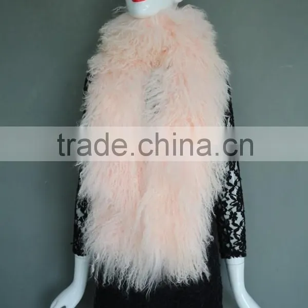 Big Fur Tibet Lamb Scarf Colorful Scarf Warm Winter Scarf Long Fur Scarf for 2016 Winter Fashion photo-5
