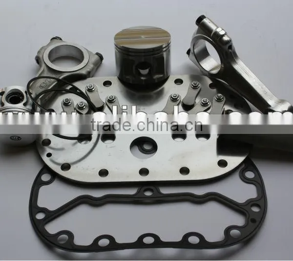 PISTON,CONNECTING ROD,CRANK SHAFT,VALVE PLATE,GASKET,PISTON RING,