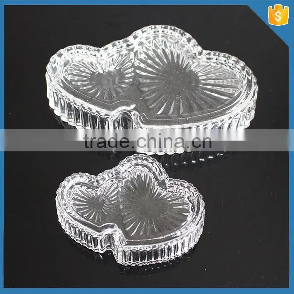 2016 Hot Selling Decorative Heart Shape Candy Glass Jar photo-3
