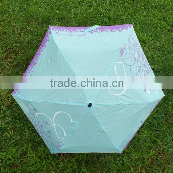 6K Kid Rain Super-light 4-folding Umbrella