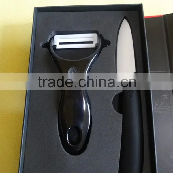 Universal Set of 2 Ceramic Small Fruit Knife 3 Inch With Peeler in Window Box photo-2