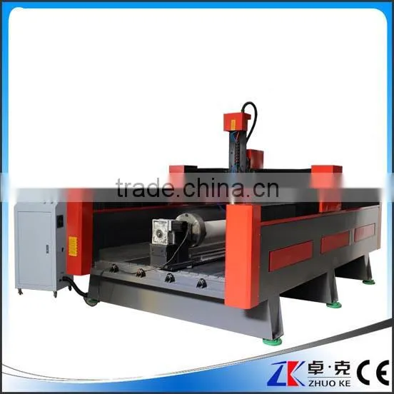 600MM High Z-Axis Heavy Duty 4 Axis Stone CNC Router For Marble Granite Jade 1300*2500 ZK-1325 With PCI NcStudio Control System photo-2