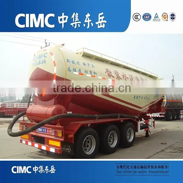 CIMC Silo Type Cement Trailer , Bulk Cement Tanker Price photo-3