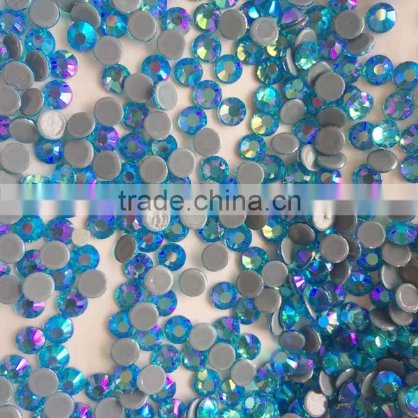 2028 Cut Super Quality Ss20 Aquamarine AB Motif Hotfix Stone