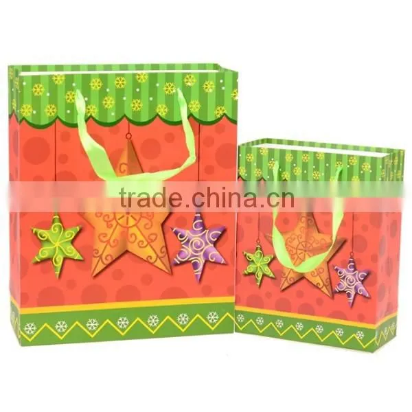 Christmas Sock Star Bell Paper Bag For Gift photo-4