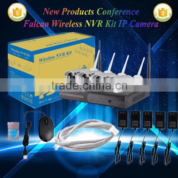 2016 Hot Sale Full HD Alarm System WiFi Bullet IP Camera 8 CH NVR KIT photo-2