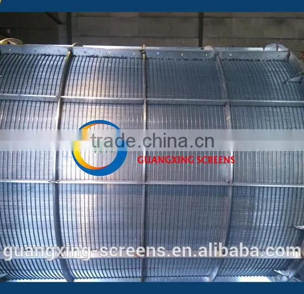 SS304 Wedge Wire Rotary Drum Screen for Food Process photo-3