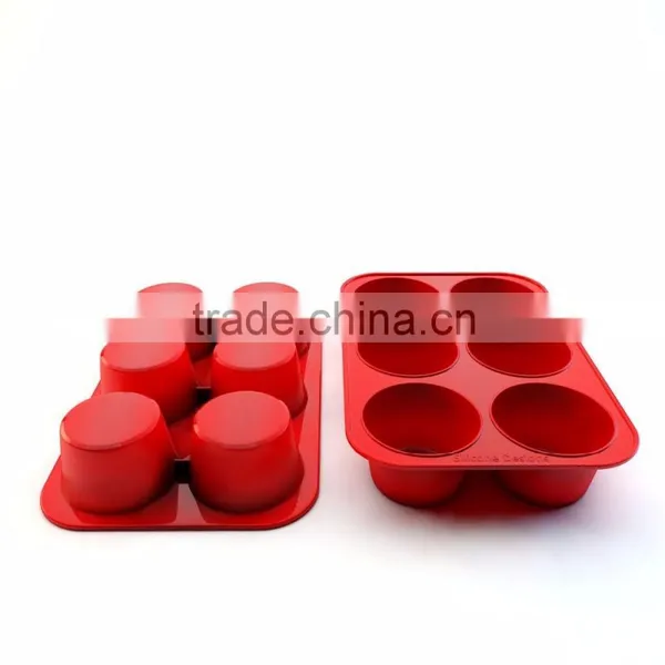 6 Hole Silicone Mold Jelly Chocolate Muffin Brownie and Ice Cream Cake Pan Baking Mold photo-3