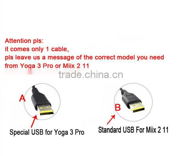 Power Adapter for Len- Ovo Yo go 3 20V 2A 40W With USB and Flat Mouth photo-5