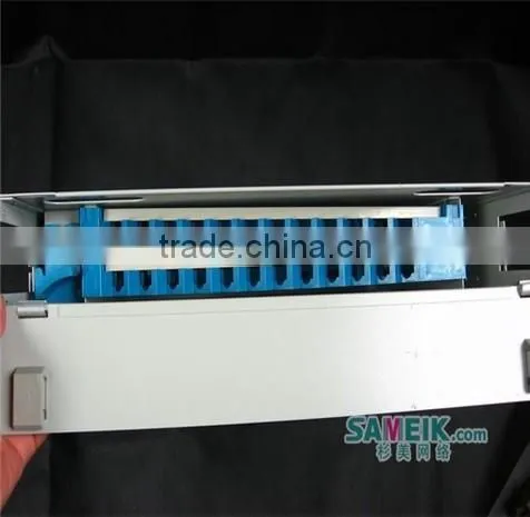 Fiber Optic 19 Inch 1U 24 Ports Rack Mount ODF / Fiber Optic Patch Panel photo-2