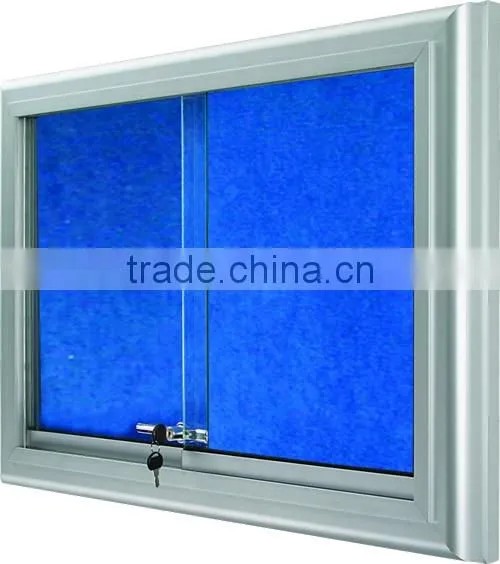 Metal Glazed Fabric Covered Notice Board