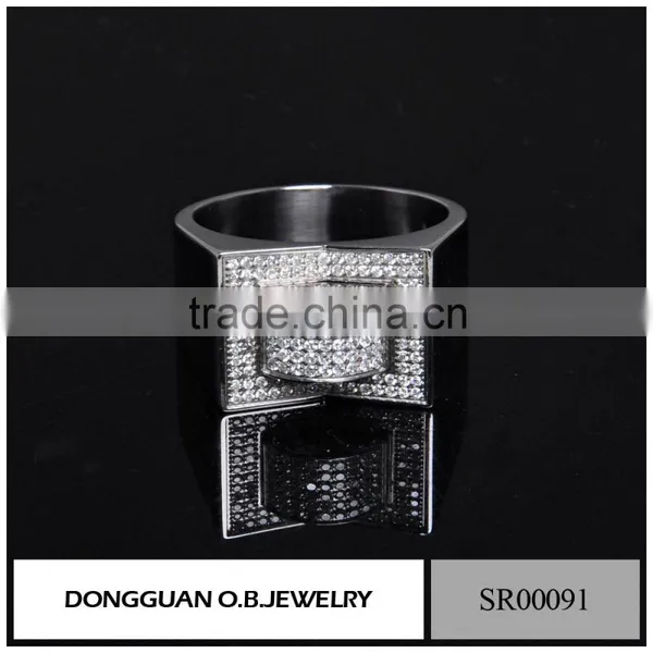 Latest Engagement Ring Wedding Ring Designs Zircon Diamond Women Jewelry Gemstone Ring Design photo-4