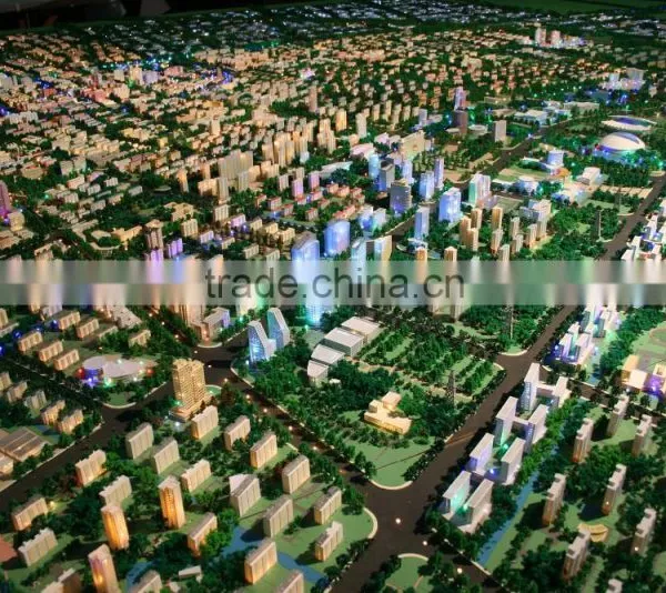 China Famous City Scale Master Planning Models With Perfect Landscape photo-3
