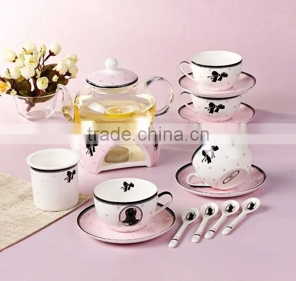 Good Quality Creative Customized Fancy Bone China Ceramics Tea Set photo-6