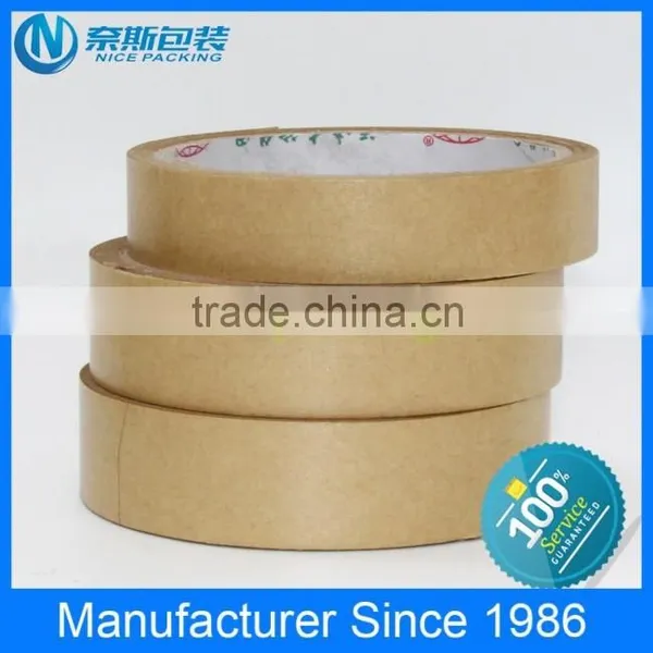 Wet Water Kraft Paper Gummed Tape, Kraft Paper Plant Compound Adhesive Can Printing Logo Reinforced, Kraft Brown Paper Tape photo-5