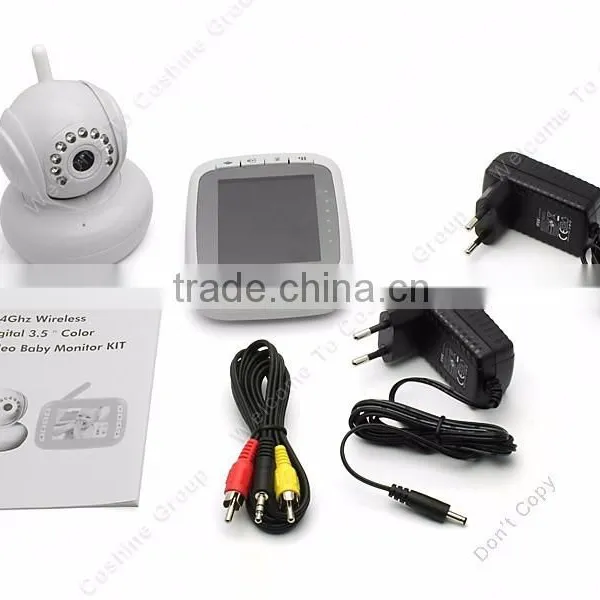 3.5" Color LCD 2.4Ghz Wireless Video Camera Night Vision 2X Zoom Baby Monitor photo-4