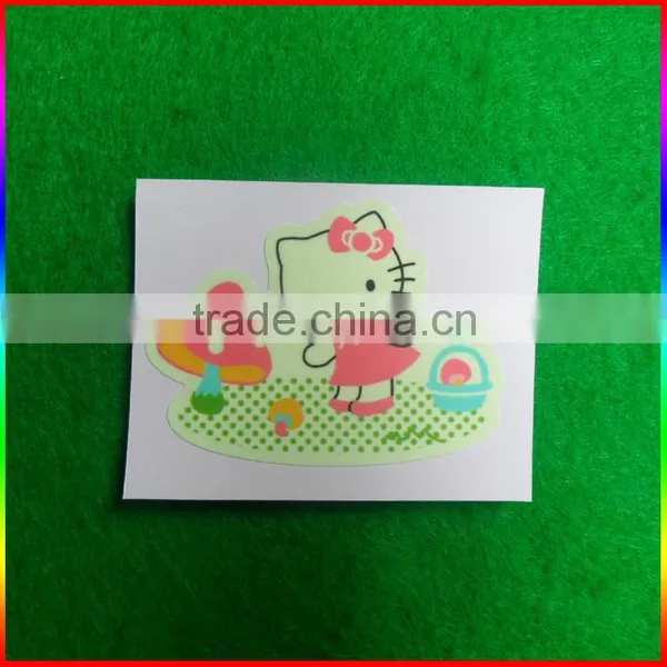 Hello&Kitty Glow in the Dark Cartoon Sticker photo-2