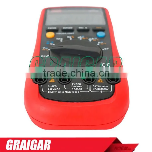 UNI-T UT61A Modern Digital Multimeter LCD Handheld Mini Multi Purpose Meter ac dc Volt Amp Ohm Capacitance Tester photo-3