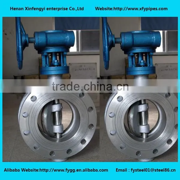 Stainless Steel Double Flange Worm Type Butterfly Valve Supplier photo-3