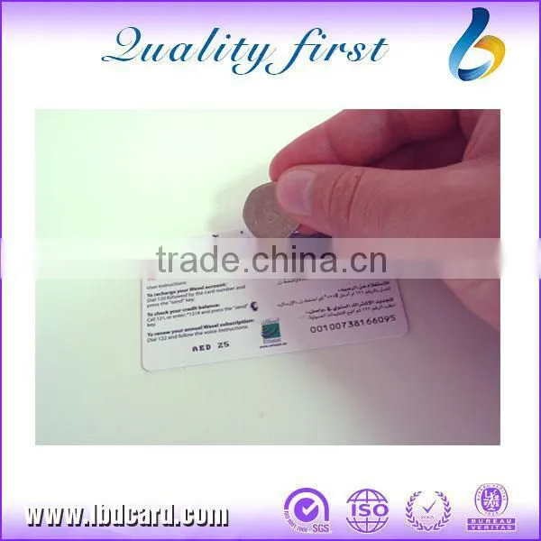 Hot Sale Competitive Price Recharge Card Printing, Prepaid Scratch Card Printing, Printed PVC Card Wholesale photo-2