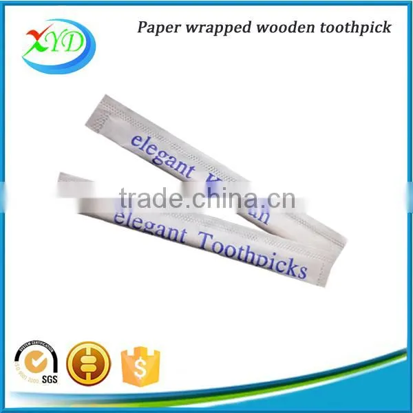 3 Sides Sealed Paper Wrapped Wooden Toothpick in China Factory photo-5