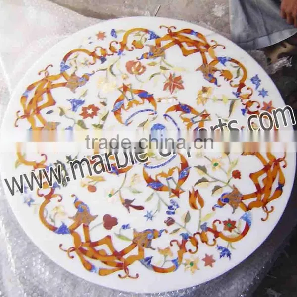 Beautiful Marble Inlay Dining Table Top photo-2