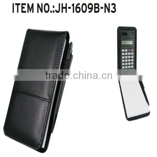 Standard Size pu Leather Portfolio Folder With Calculator photo-4