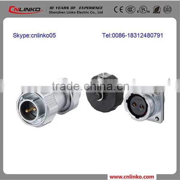Lower Price IP65/67 Waterproof 2 Pin Power Supply Plug