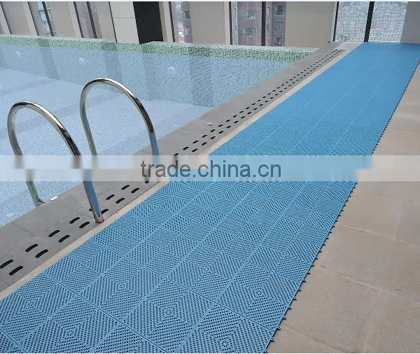ECO-friendly EVA Anti Slip Swimming Pool Non Slip Plastic Mat photo-5