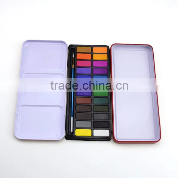 Factory Wholesale 24colors Watercolor Paint Set Artist Painting Set for Children photo-2