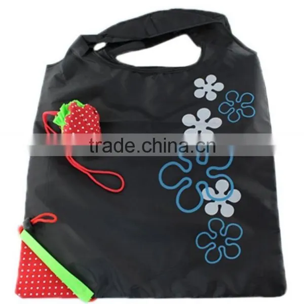 Waste-Less Cute Strawberry Foldable Reusable Shopping ECO Bag With Pouch Shoulder Tote photo-2